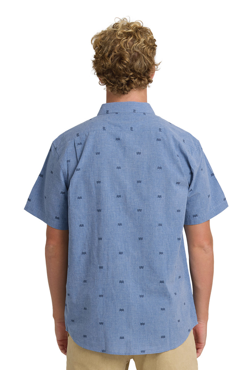 All Day Jacquard Short Sleeve Shirt - VBL