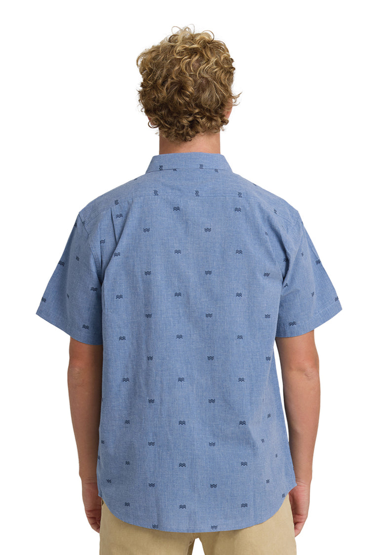 All Day Jacquard Short Sleeve Shirt - VBL