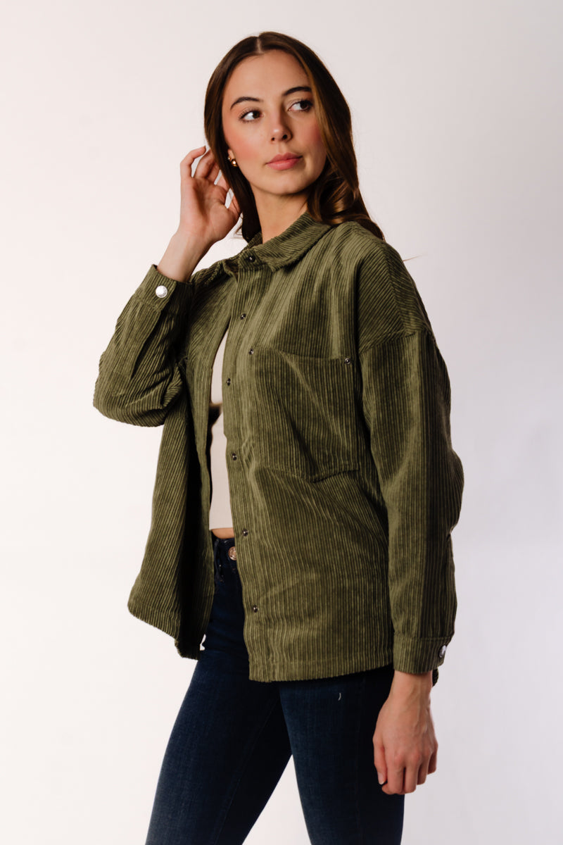 Janine Corduroy Shacket - KAL