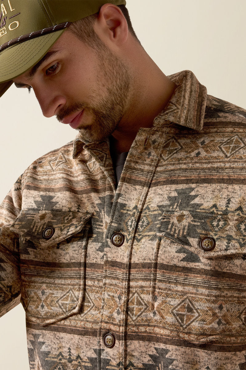 Caldwell Printed Shirt Jacket - STS