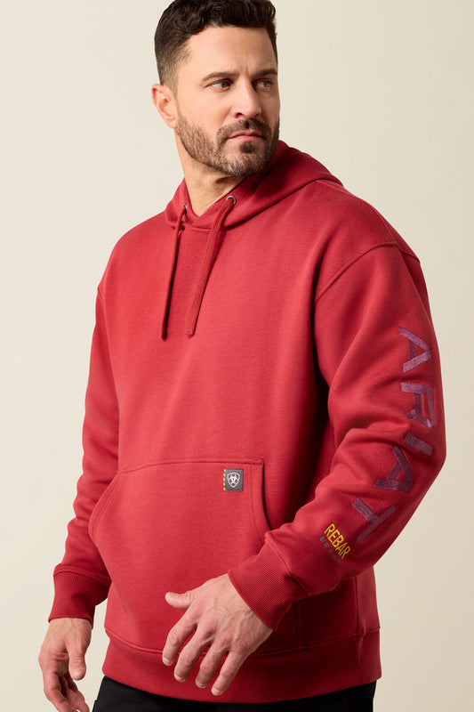 Rebar Workman Graphic Hoodie - RED