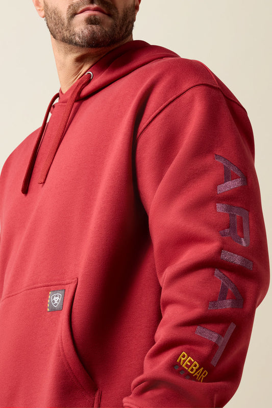 Rebar Workman Graphic Hoodie - RED