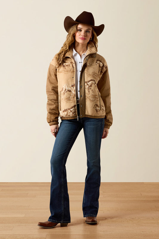 Sherpa Blocked Jacket - BRN
