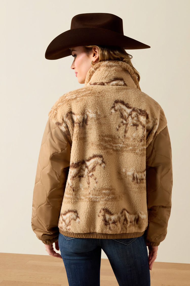 Sherpa Blocked Jacket - BRN