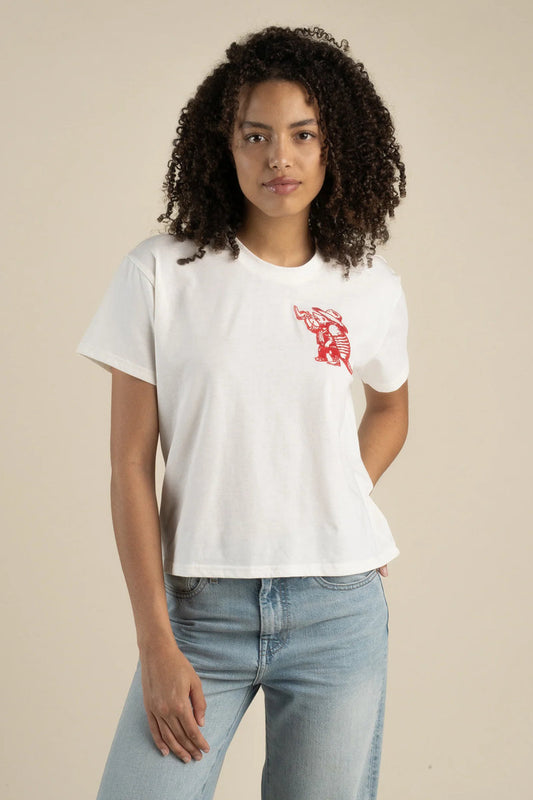 Armadillo Boxy Tee - White