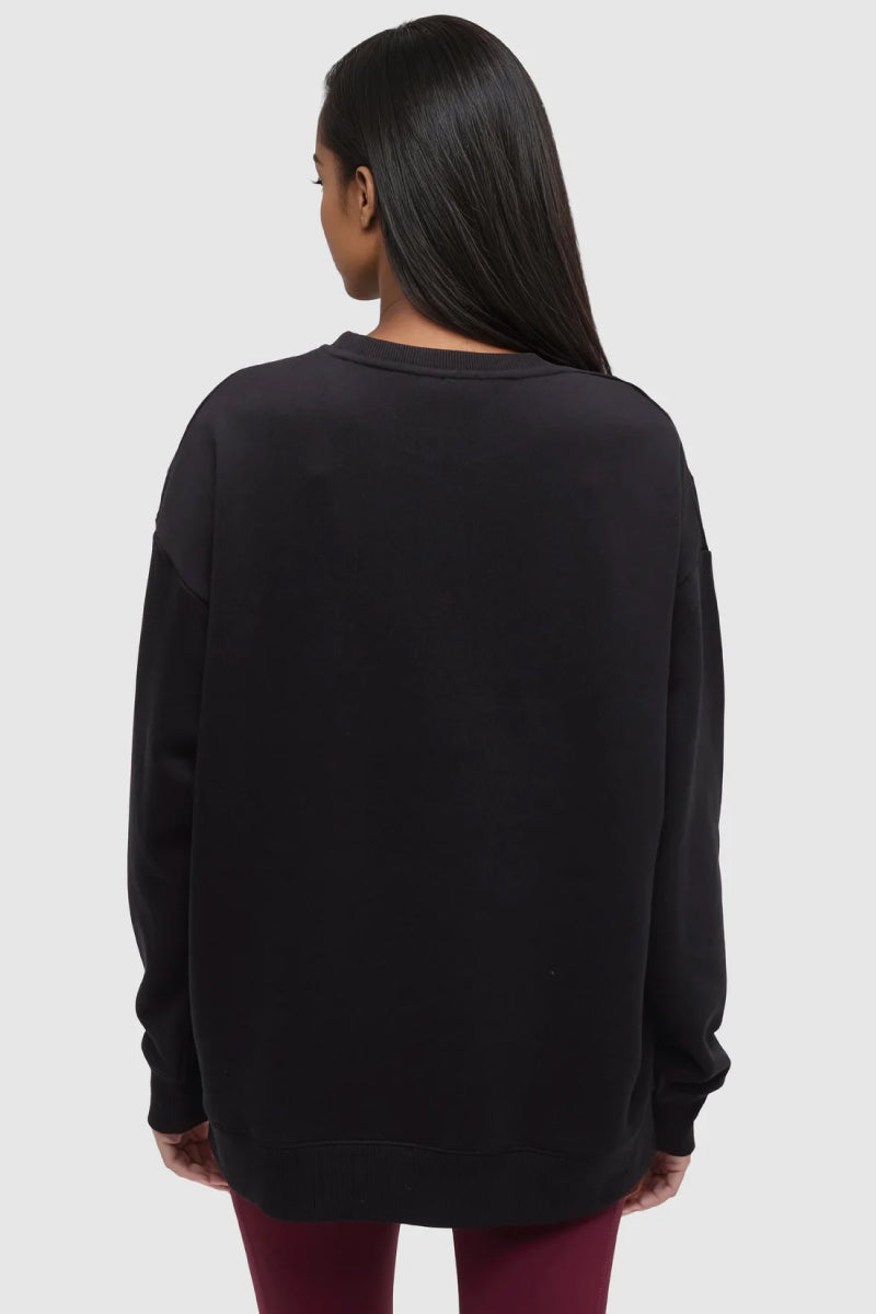 Autumn Flora Crew - BLK