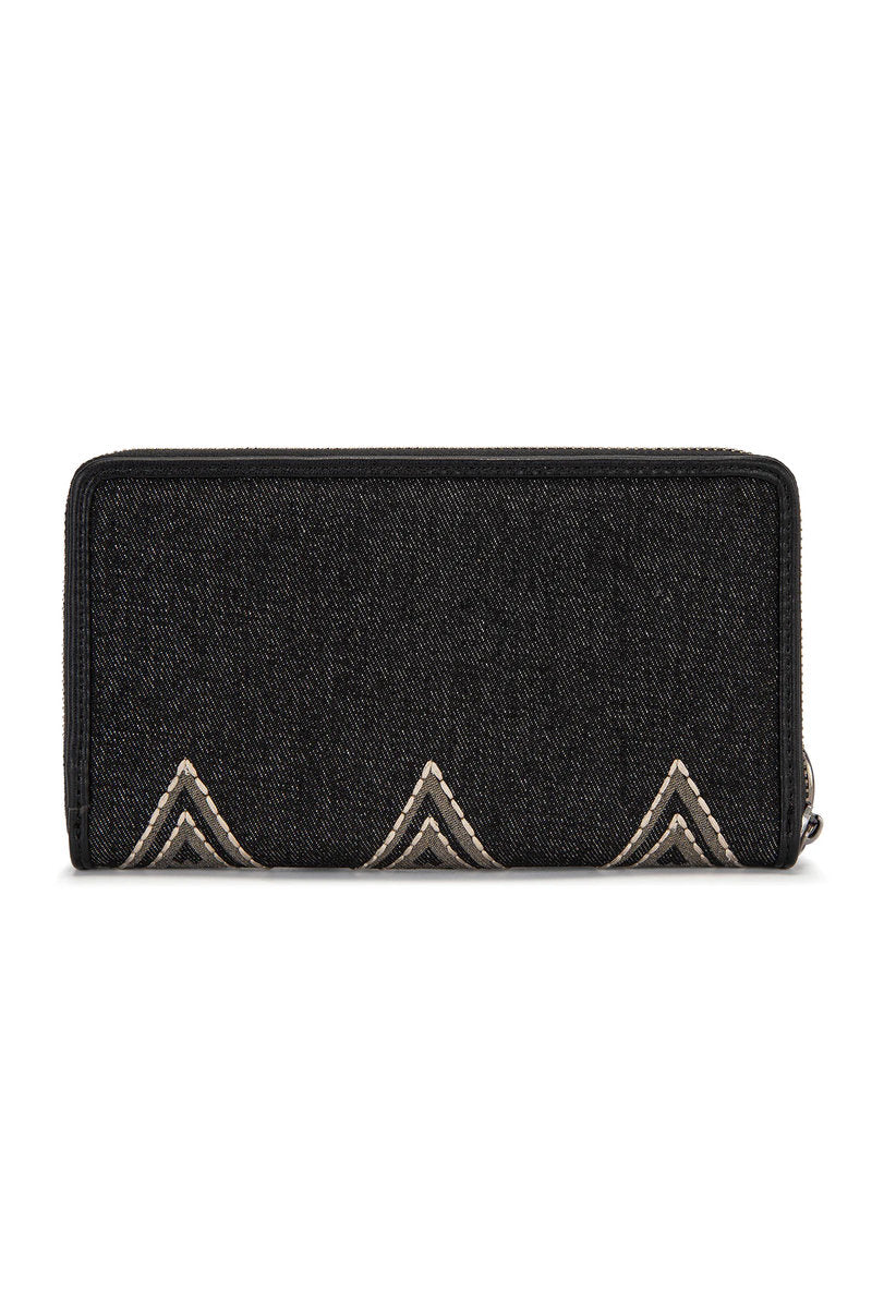 Aztec Studded Wallet - BLK