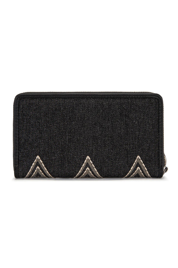 Aztec Studded Wallet - BLK