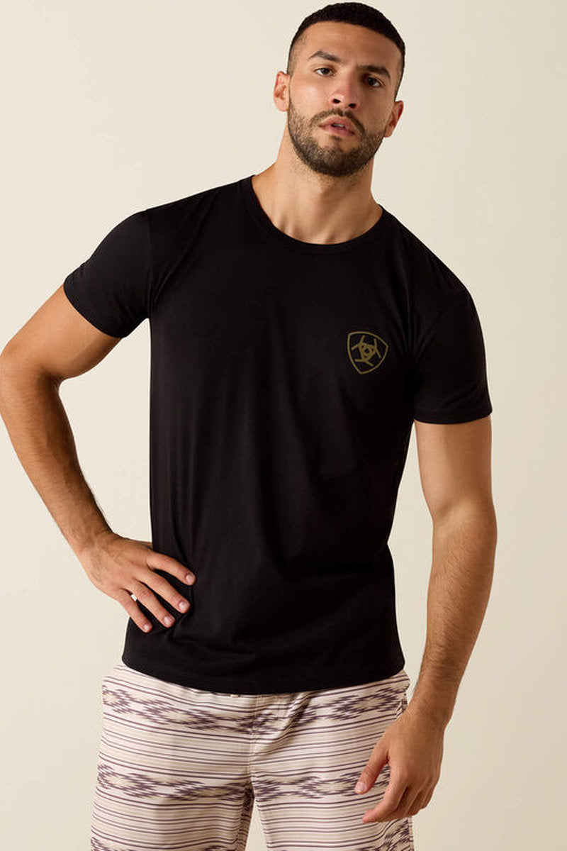 Banner Badge Tee - BLK