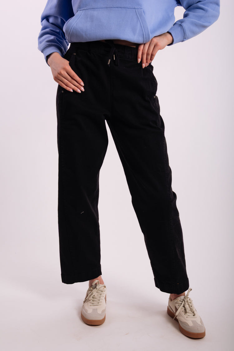 Barrel Pull On Pants - BLK