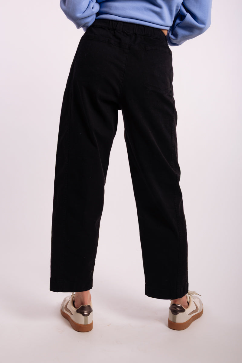 Barrel Pull On Pants - BLK