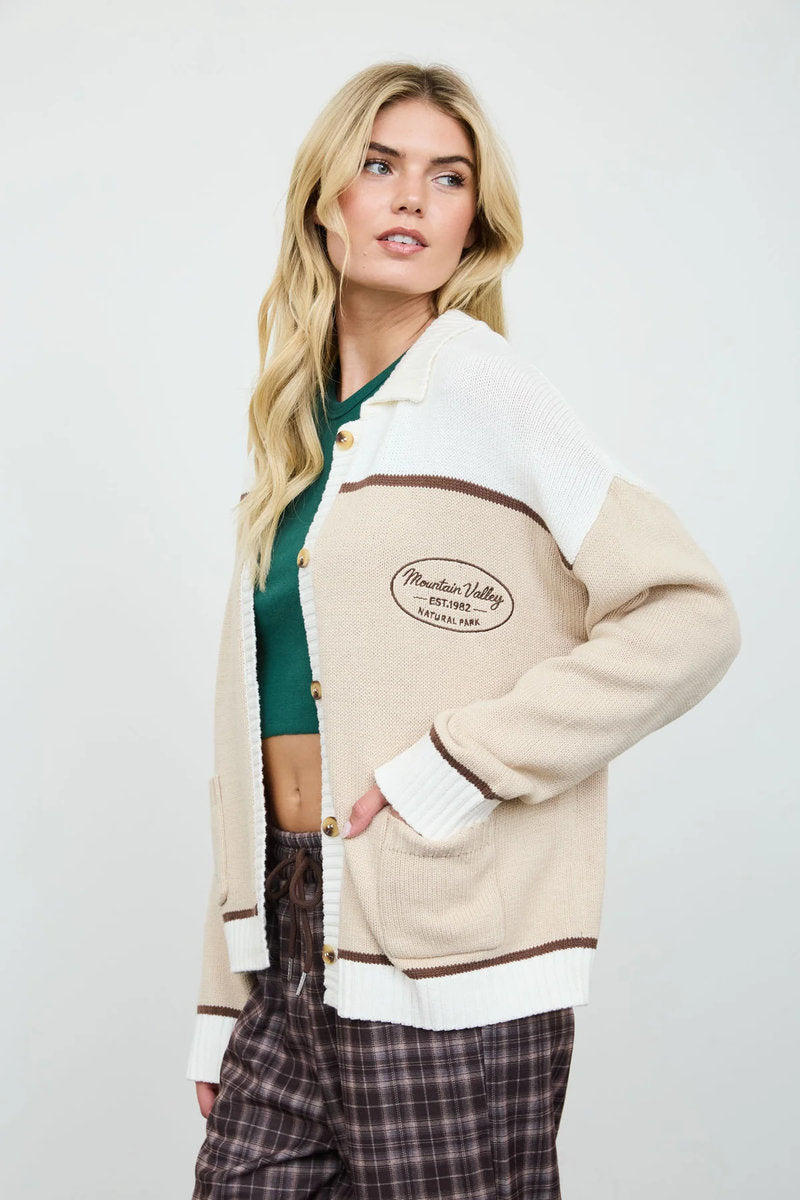 Bear Knit Cardigan - KHA