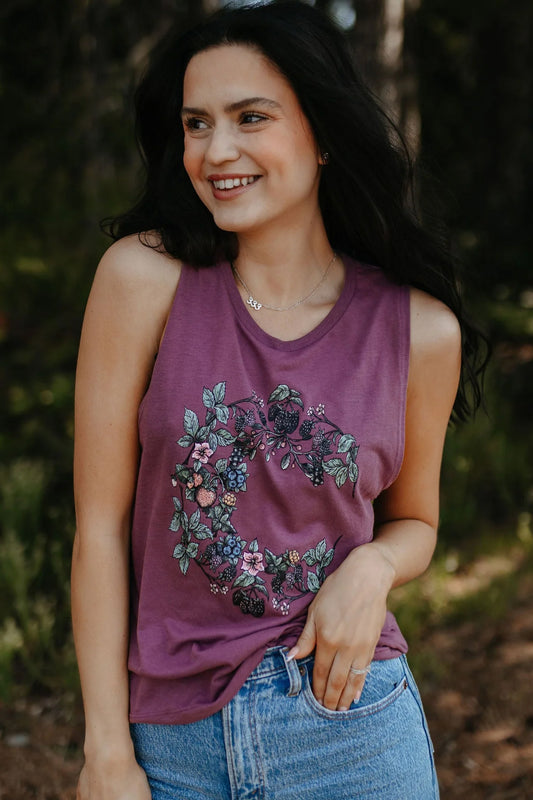 Berry Moon Muscle Tank - SHR