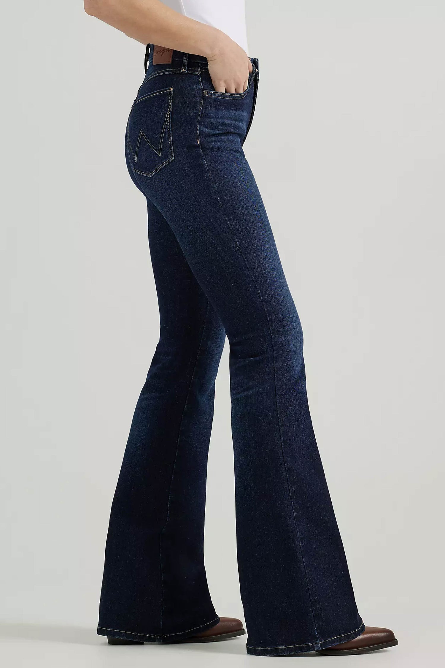 Bespoke High Rise Flare Jeans
