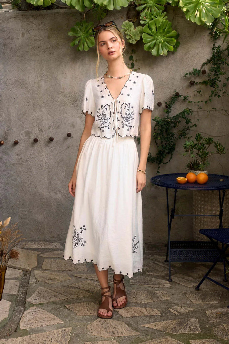Birdy Midi Skirt - IVR