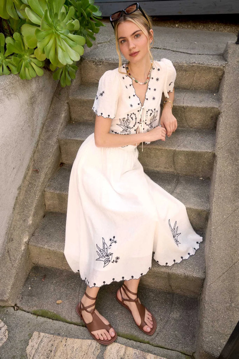 Birdy Midi Skirt - IVR