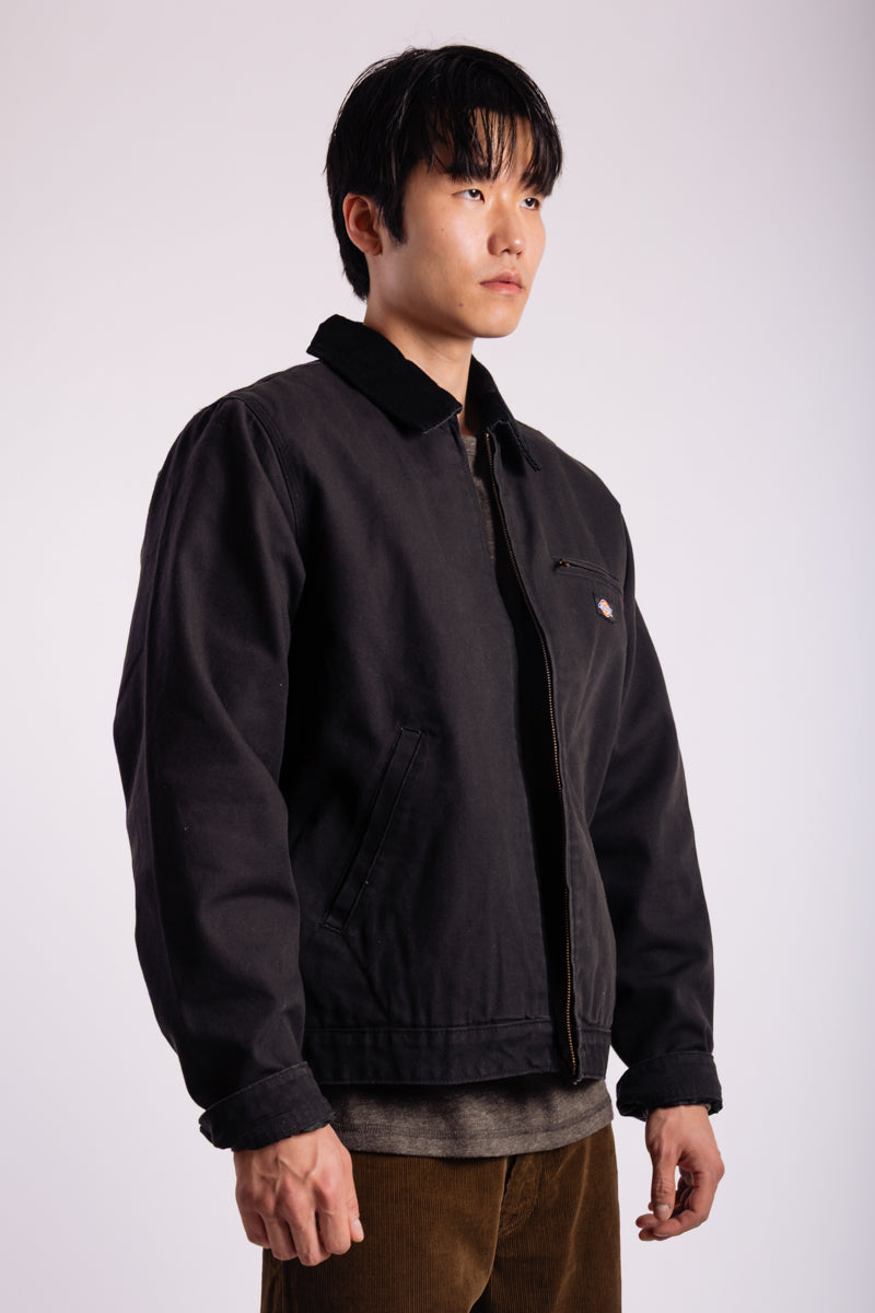 Blanket Lined Canvas Jacket - BLK
