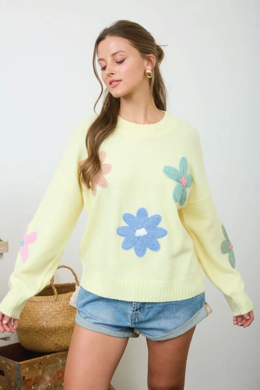 Blooming Days Sweater - YEL