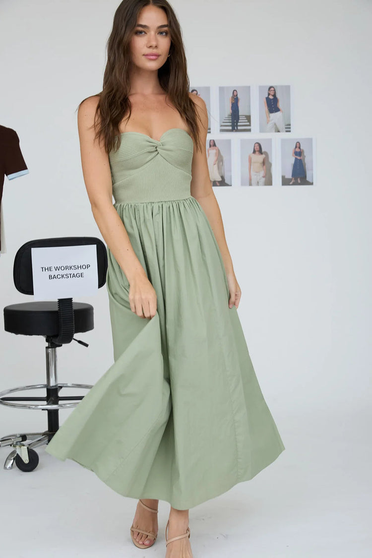 Mixed Media Midi Dress - OLV