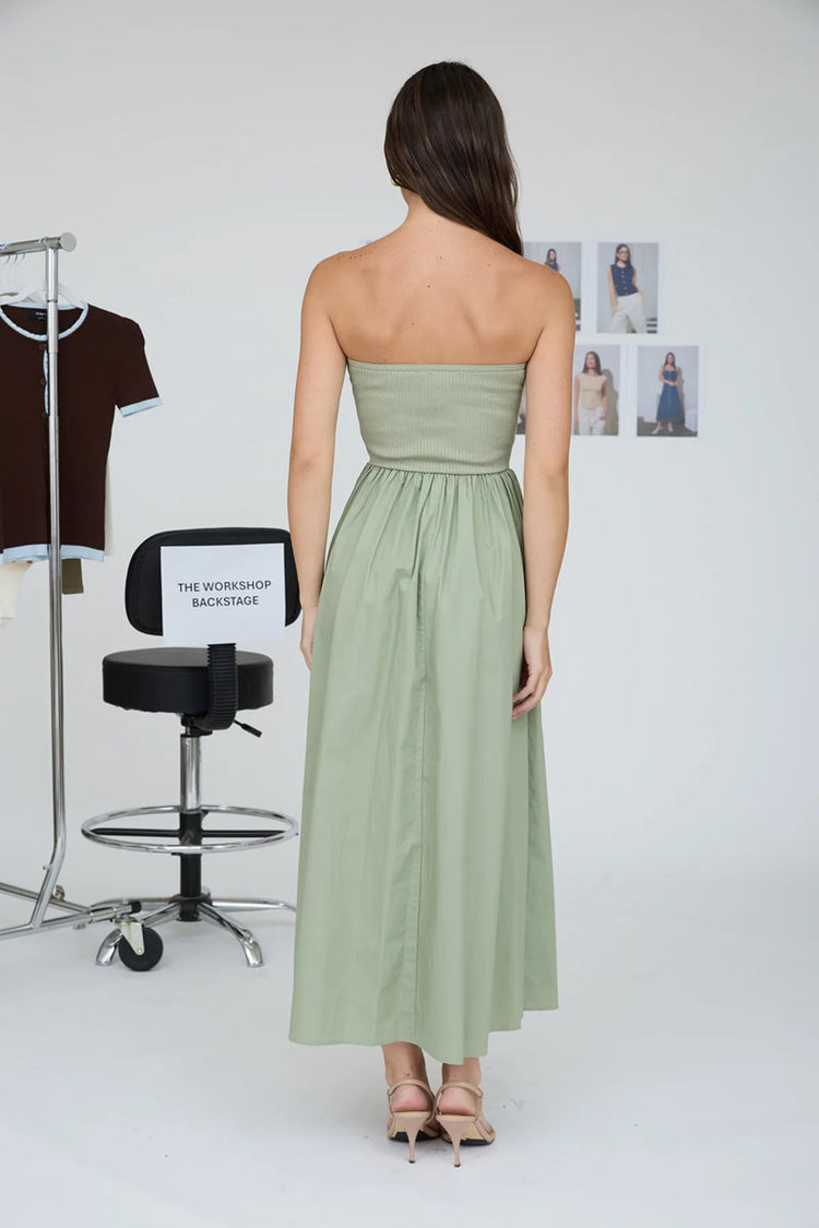 Mixed Media Midi Dress - OLV