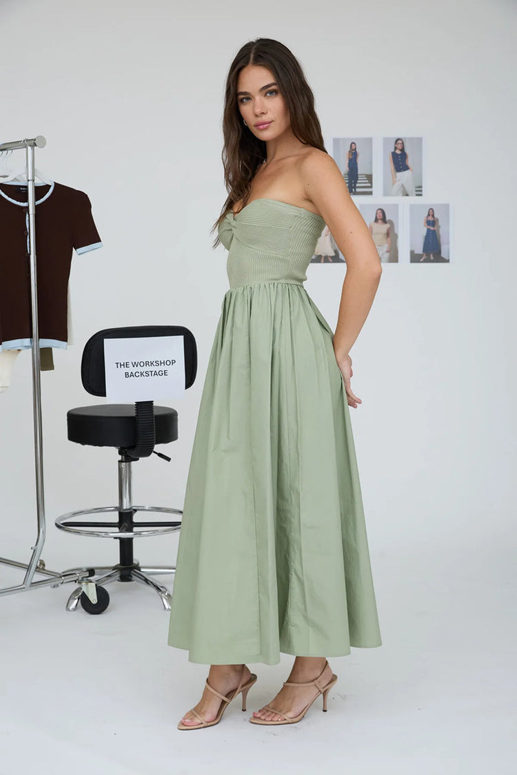 Mixed Media Midi Dress - OLV