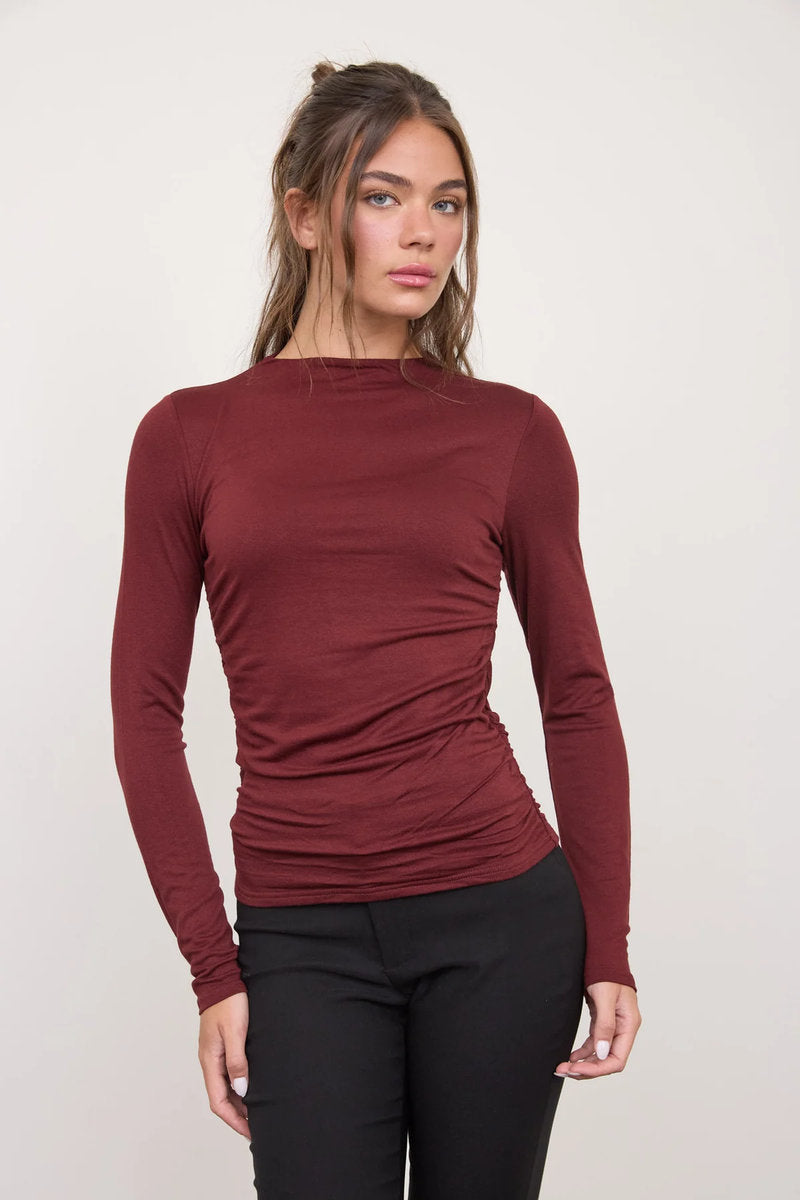 Ruched Long Sleeve - BUR