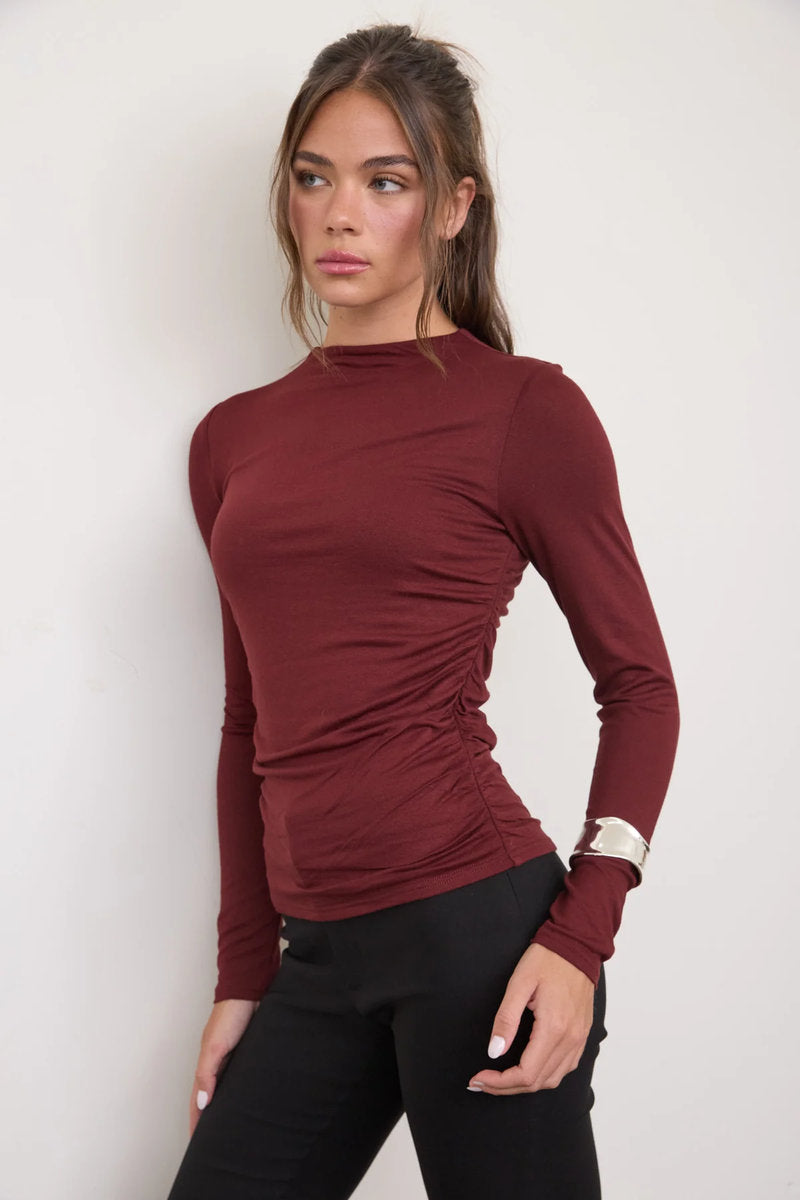 Ruched Long Sleeve - BUR