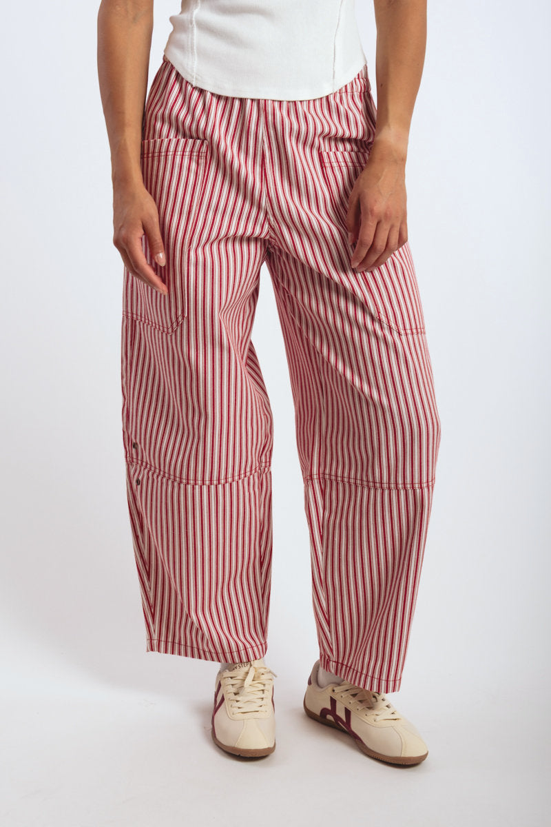Striped Wide Leg Pants - BRY