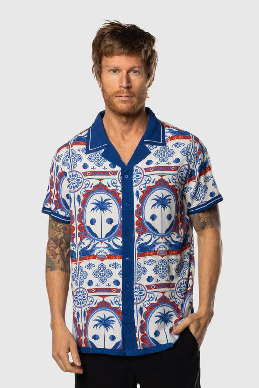Blue Cordoba Vice Button Up Shirt - BLU
