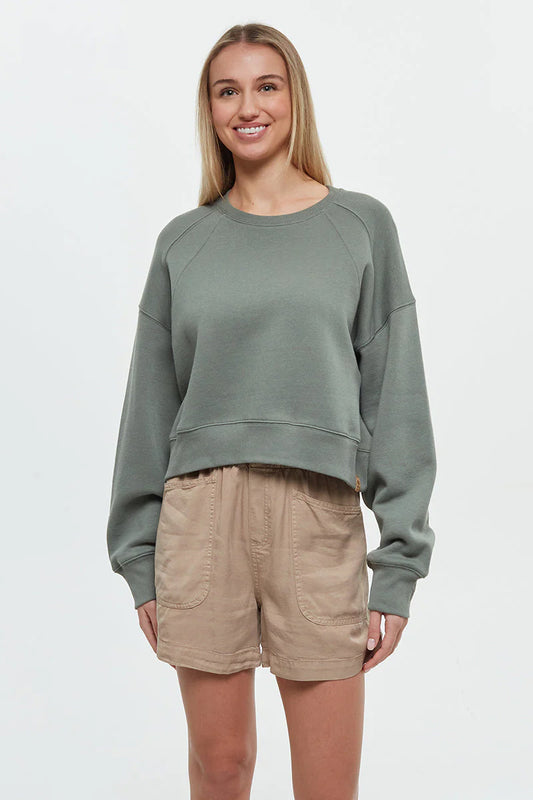 Bluffs Cropped Crew Sweatshirt - AGA