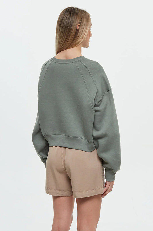 Bluffs Cropped Crew Sweatshirt - AGA