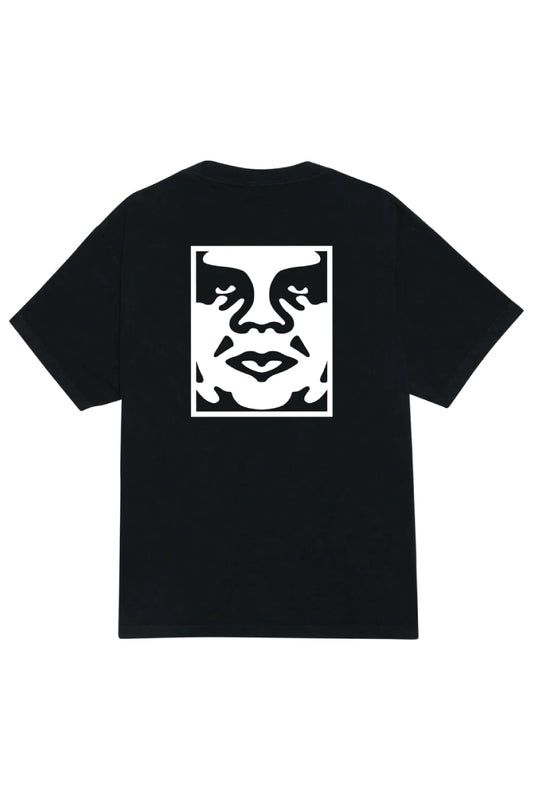 Bold Icon Face Pigment Tee - BLK
