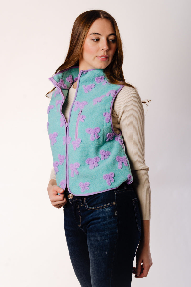 Bow Fleece Vest - MNT