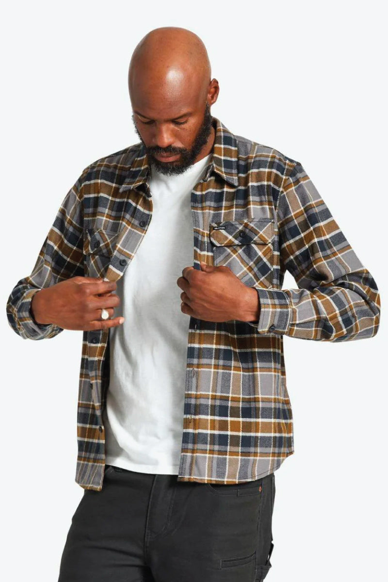 Bowery Long Sleeve Flannel - BLK
