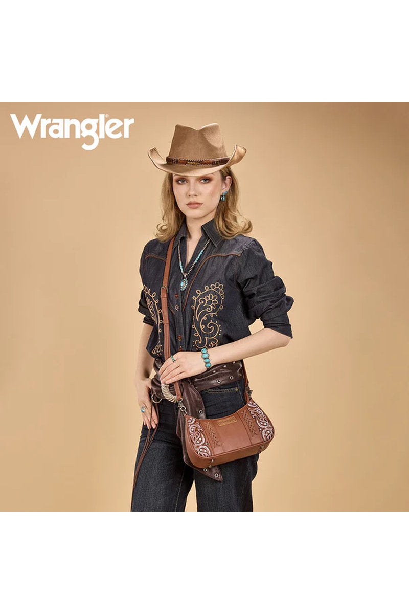 Braided Paisley Bandana Purse - BRN