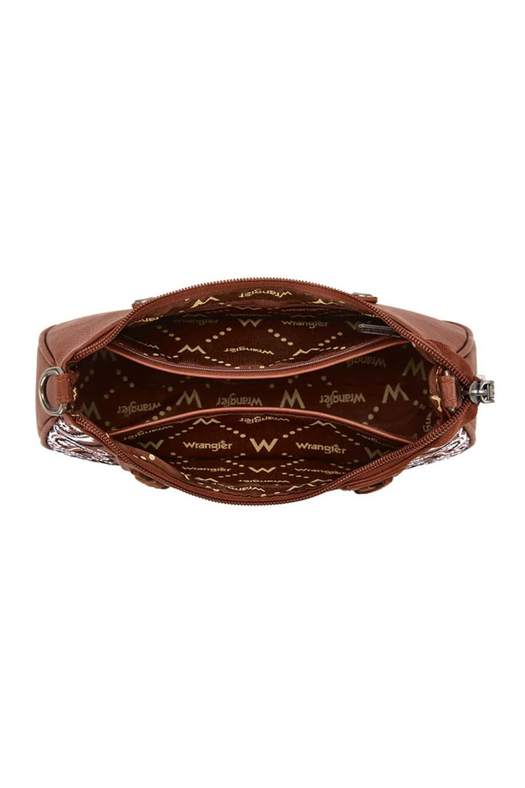 Braided Paisley Bandana Purse - BRN