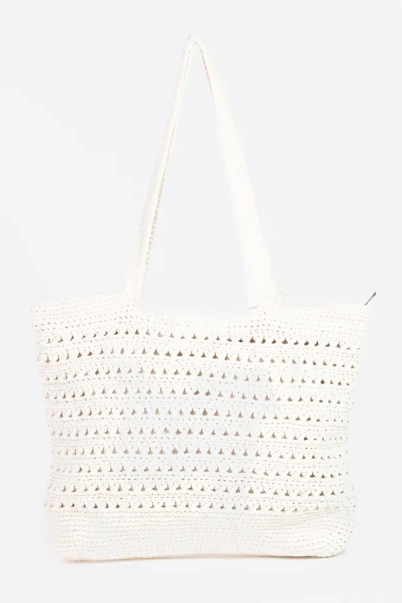 Braided Row Tote - IVR