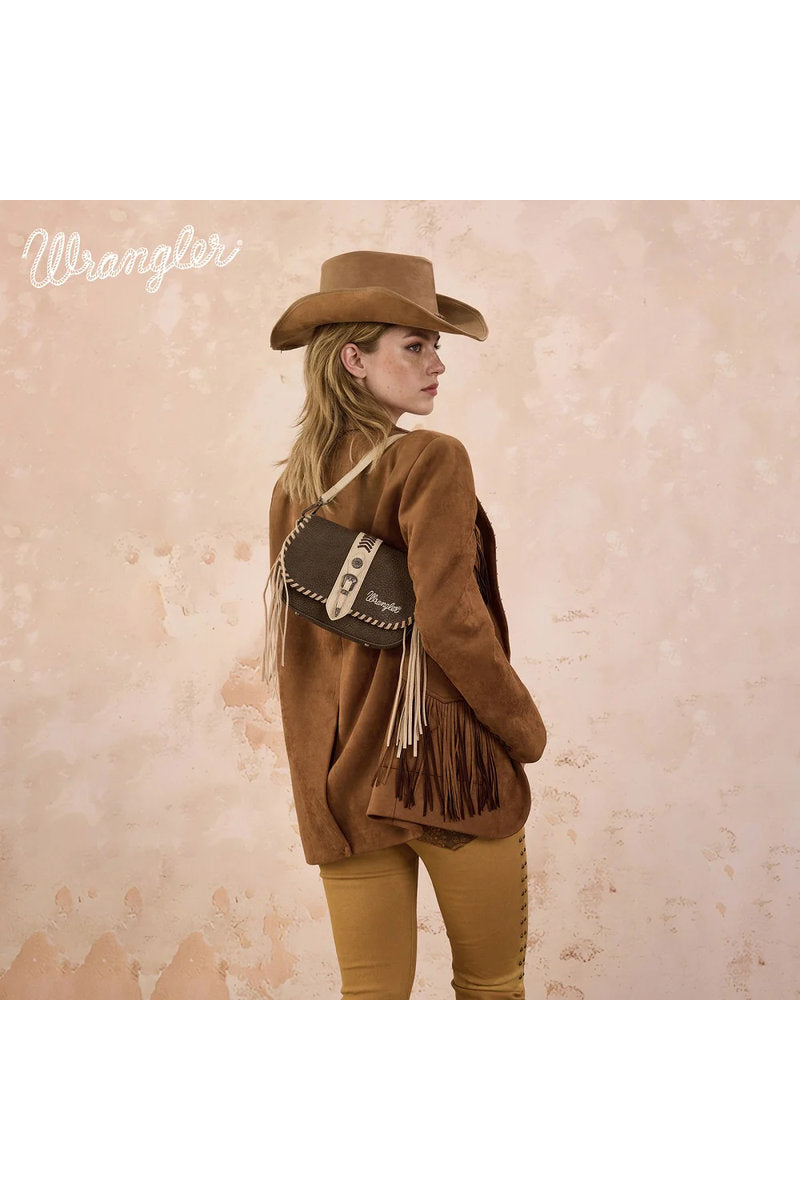 Braided Tassel Saddle Crossbody - COF