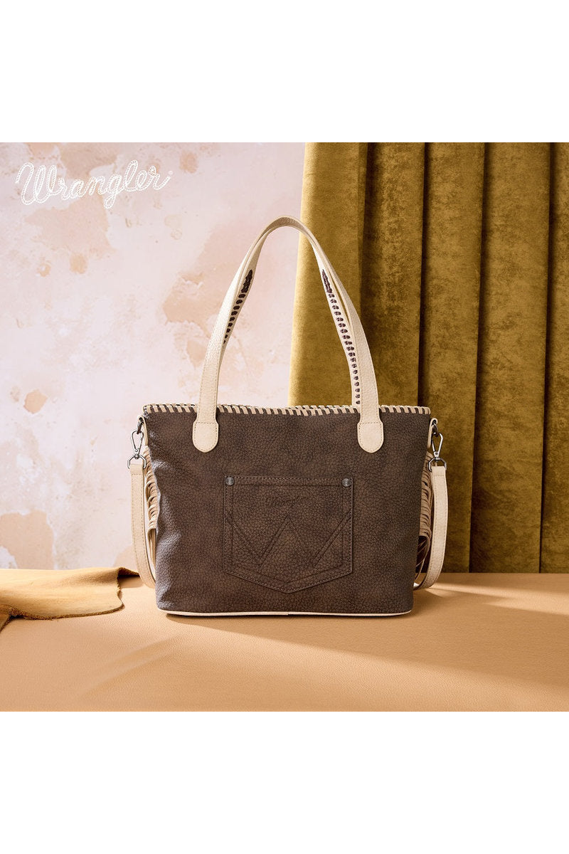 Braided Tassel Tote Bag - COF
