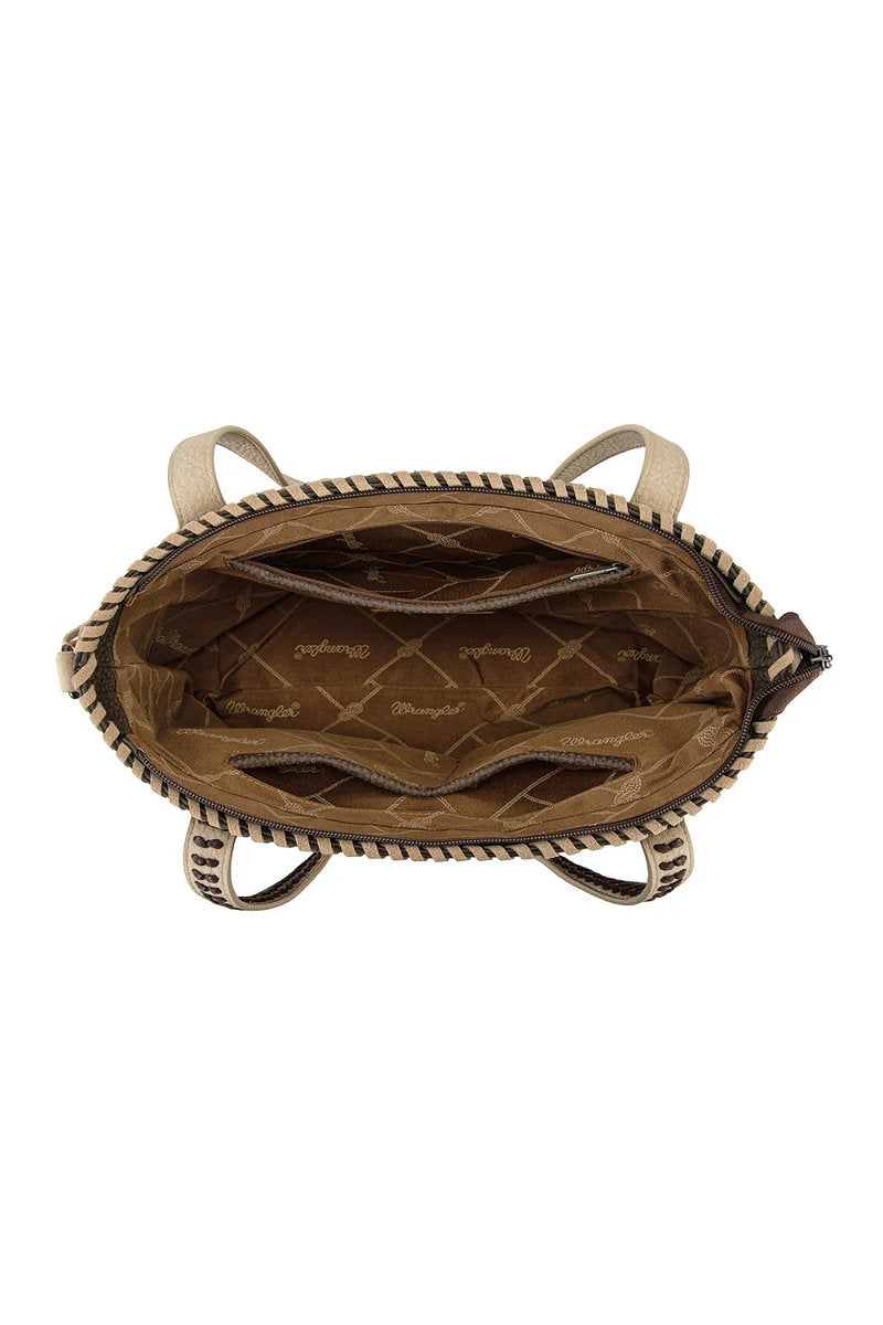 Braided Tassel Tote Bag - COF