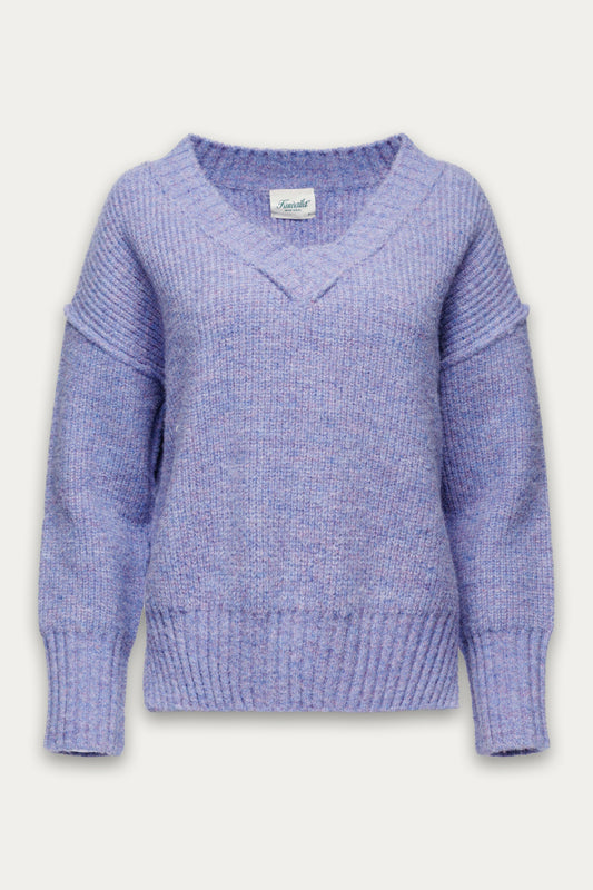 Brea V-Neck Sweater - BLU
