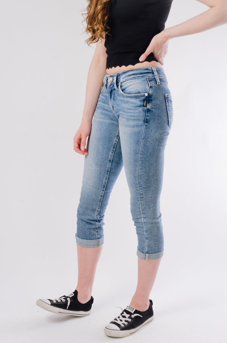 SILVER JEANS Women's Britt Capri Jeans