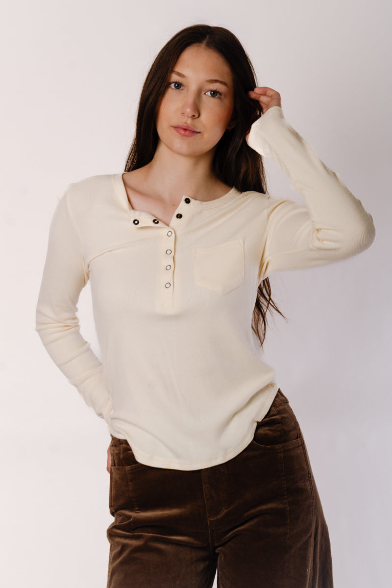 Brushed Henley - CRM