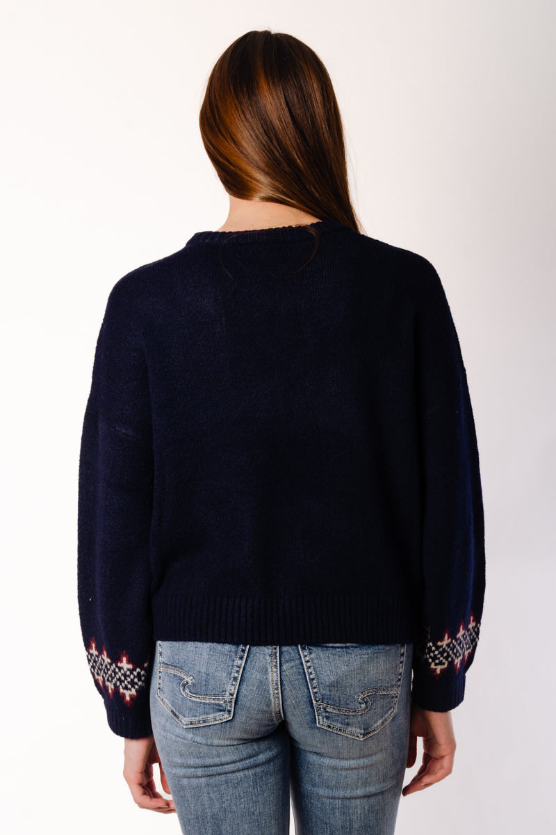Bunny Jacquard Sweater - NVY