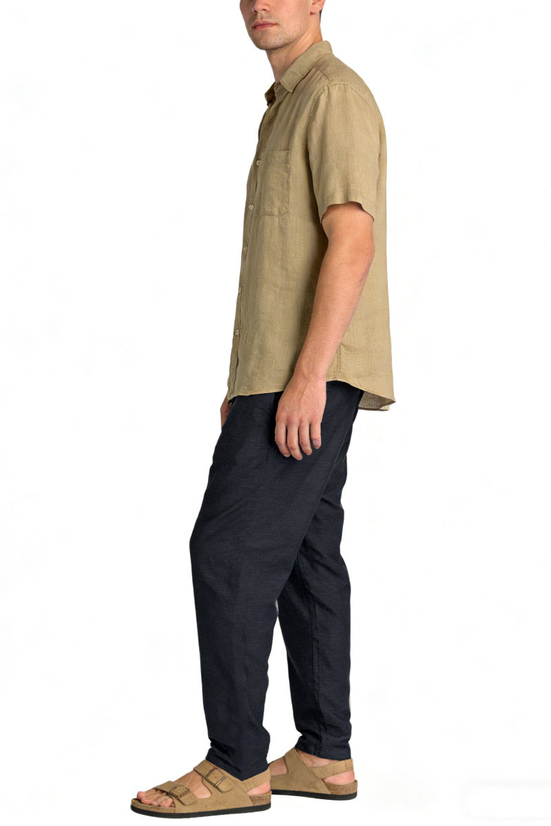 Calypso Linen Pant - BLK