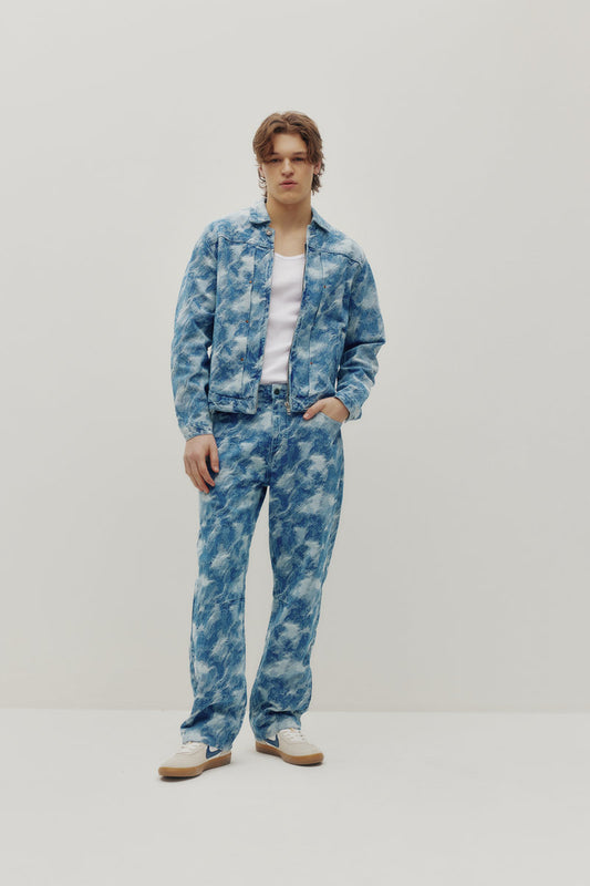 Camo Baggy Denim Pants - JAC