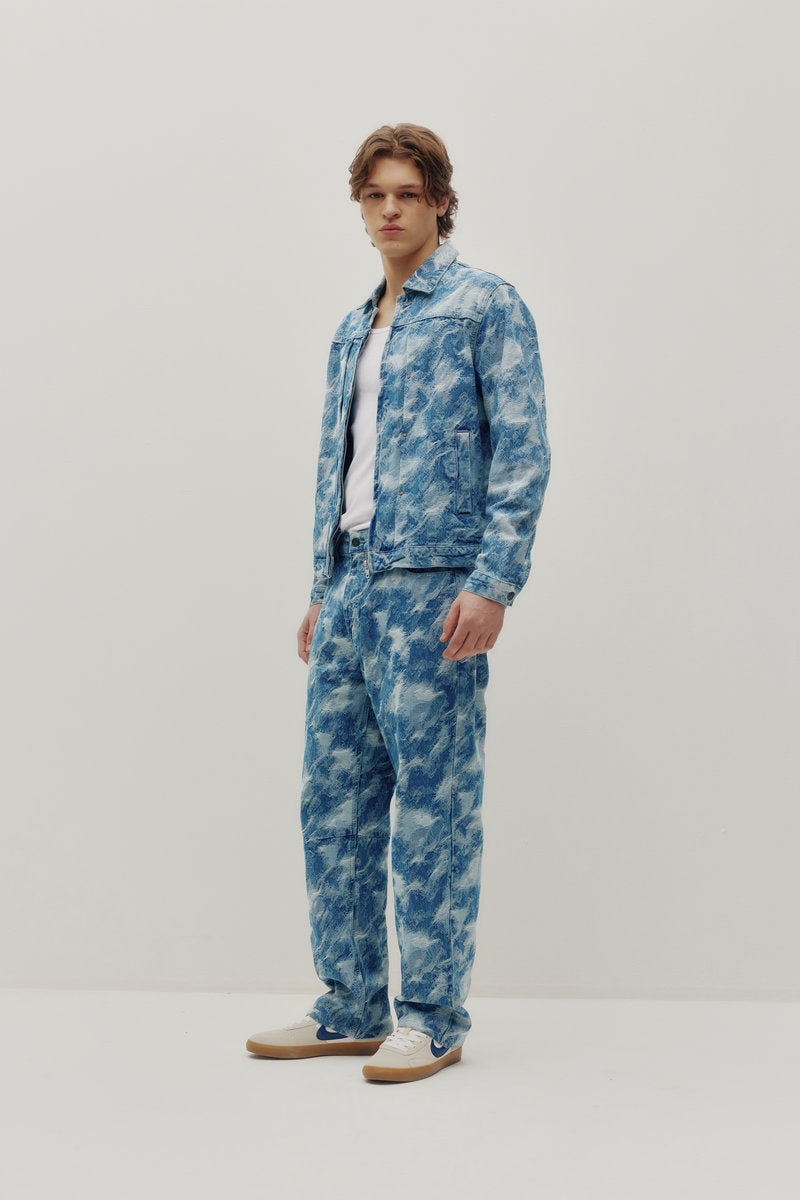 Camo Baggy Denim Pants - JAC