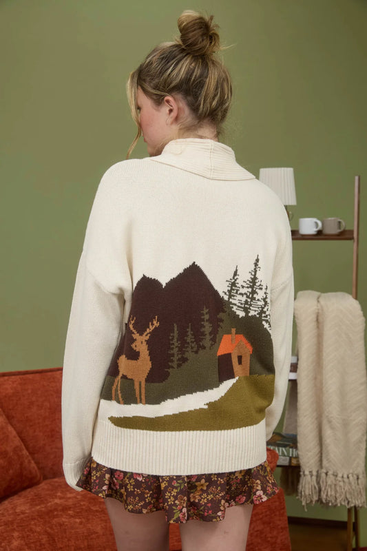 Camp Jacquard Cardigan - OAT