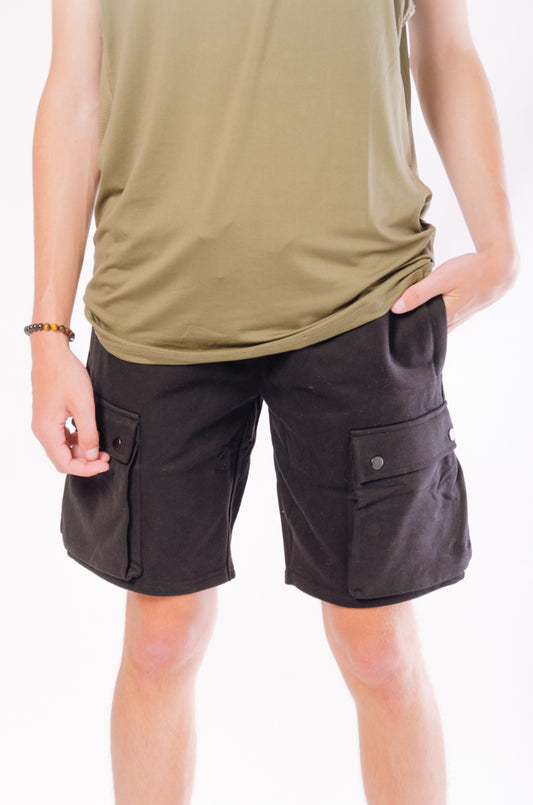 Cargo Sweatshorts - BLK