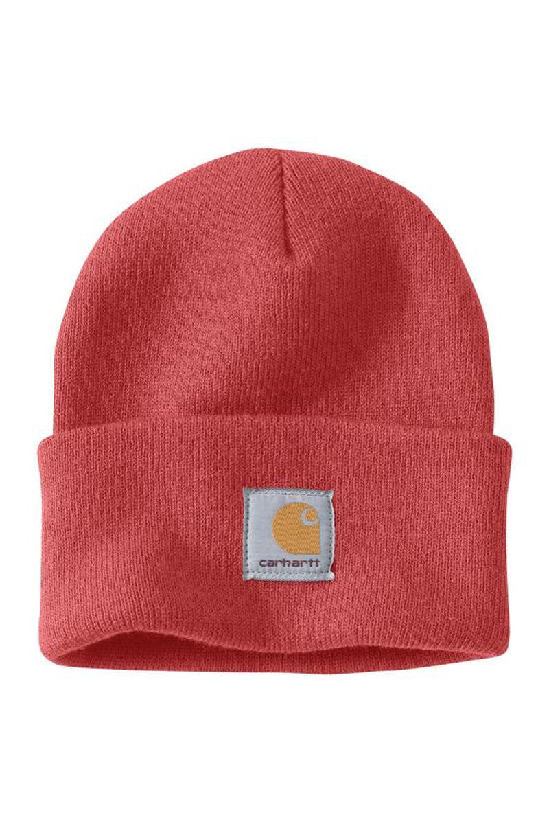 Watch Cap Beanie - Deep Fire Coral - P82